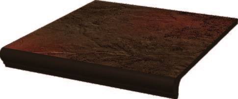 Ступень Paradyz Semir Brown простая с капиносом структурная 30x33