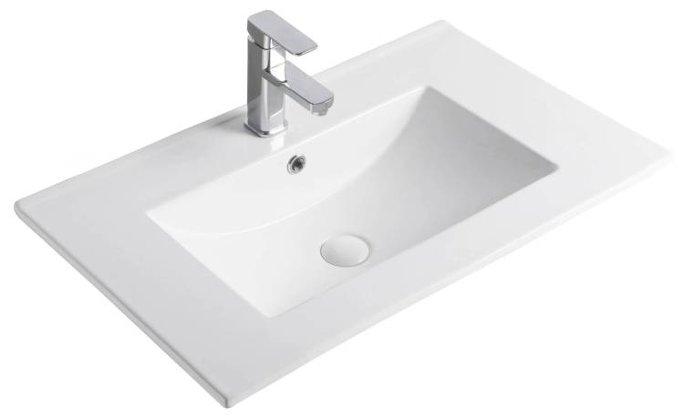 Раковина Gid Integrado 9070e 71102 белая, 71x46.5x17
