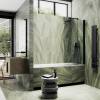 Шторка на ванну MaybahGlass MGV-596-6 поворотная, на монопетле, стекло прозрачное, профиль черный, 1400x400 фото 3