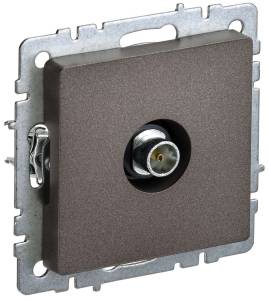 ТВ-розетка оконечная IEK Brite BR-A10-O-K45 темная бронза