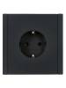 Розетка 1-местная с заземлением IEK Forte&Piano FP-R11-16-1-K02 черный фото 5