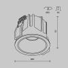 Встраиваемый светильник Maytoni Downlight DL043-01-10W2.7K-RD-B фото 13