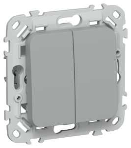 Выключатель жалюзи IEK Flite FI-V15-0-10-1-K03 серый