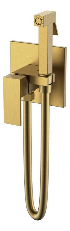 Гигиенический душ со смесителем  Boheme Qubic 477-BR, Bronze