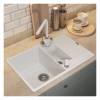 Мойка кухонная Uperwood Quartz UPD-05 3910202116 белая, 78x51 фото 3