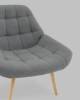 Кресло Stool Group Олби Квадро QH-8927K 875-18 grey серый фото 7