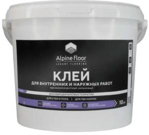 Клей Alpine Floor Однокомпонентный силановый Силан Про Ridge 10 кг