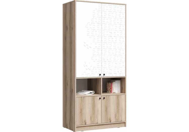 Шкаф Woodville Кинд ШК-02 586734 белый, дуб делано