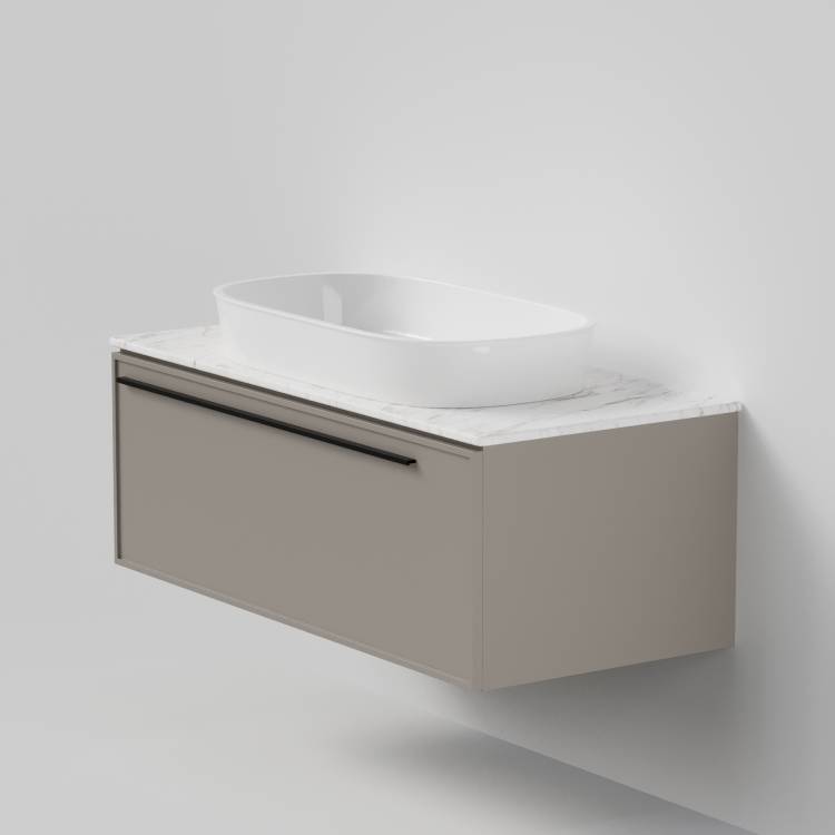 Тумба с раковиной La Fenice Elba Cappuccino NFNC-01-ELB-C-90-3-M-GG бежевая матовая, 90 см