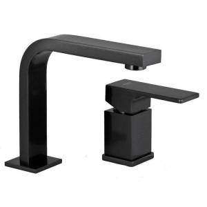 Смеситель для раковины Remer Absolute AU57CFP черный брашированный хром