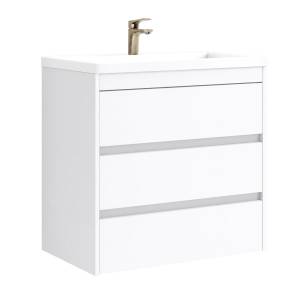 Тумба с раковиной Art&Max Family 75, напольная, Bianco Lucido