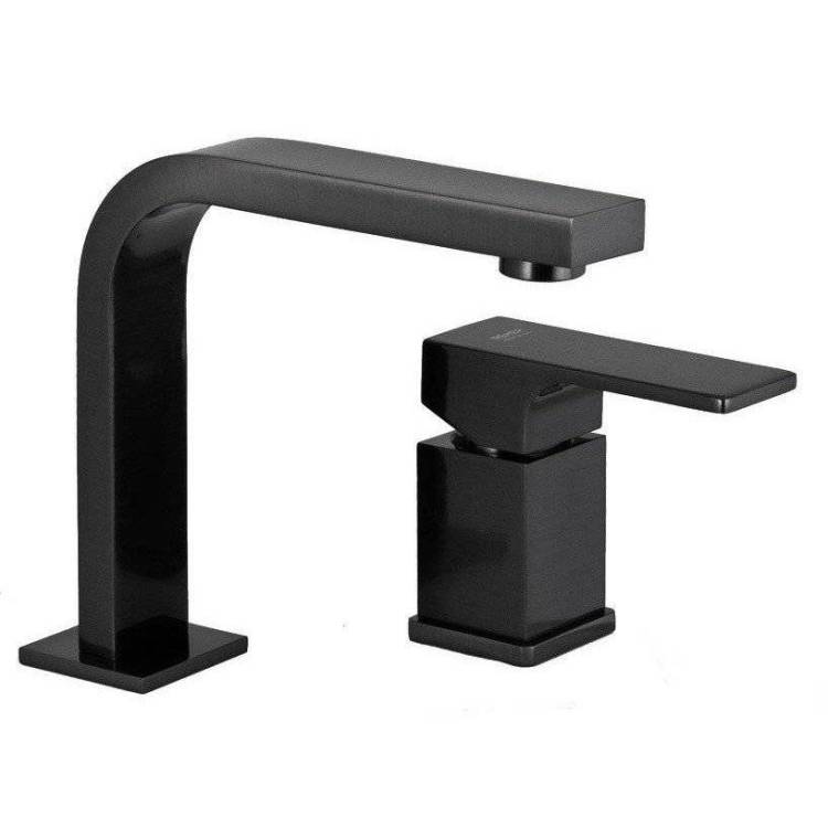 Смеситель для раковины Remer Absolute AU57CFP черный брашированный хром