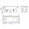 Чугунная ванна Delice Parallel DLR220504-AS 160x70, без ножек фото 9