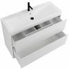 Тумба с раковиной Belbagno Albano ALBANO-1200-2C-PIA-BL 120x45x81 Bianco Lucido напольная с двумя выкатными ящиками фото 8