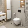 Унитаз подвесной Teymi Lina Media T40105 безободковый, с сиденьем микролифт, белый фото 3