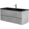 Тумба под раковину Belbagno Albano ALBANO-1200-2C-SO-CVG 120x45x50 Cemento Verona Grigio подвесная с двумя выкатными ящиками фото 4
