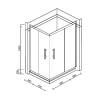 Душевой уголок Cerutti Spa ZQ121B-S 120х80х195 фото 2