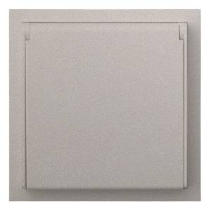 Розетка в сборе IP44 Rikett Standart 35946 PL платина