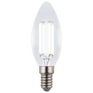 Лампа светодиодная Uniel E14 4W 4000K прозрачная LED-C35-4W/4000K/E14/CL GLY01TR