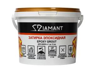 Затирка эпоксидная Diamant Color 051 Белая луна 1кг