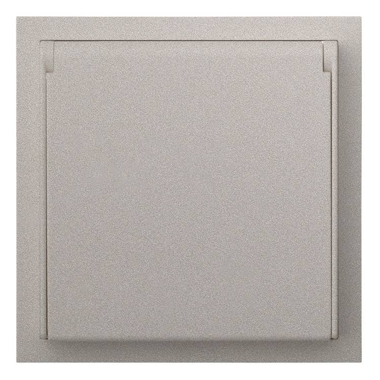 Розетка в сборе IP44 Rikett Standart 35946 PL платина