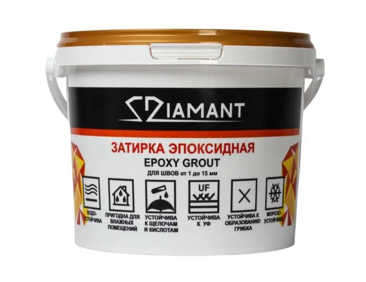 Затирка эпоксидная Diamant Color 051 Белая луна 1кг