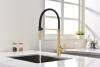 Смеситель для кухни Paulmark Halt Ha214021-LG с гибким изливом, светлое золото фото 6