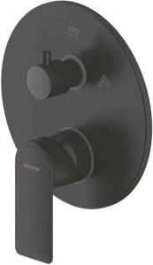 Смеситель для ванны Bravat Eddie Black PB8369402BW-2-ENG черный матовый