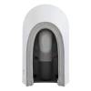 Унитаз компакт Black&White W-7793 7793W Безободковый Белый фото 9