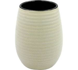 Стакан для зубных щёток Bath Plus Cappuccino W-CE1299A-TB бежевый, коричневый