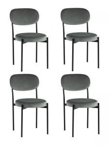 Стул Stool Group Бриф NEW vd-brief-b27-K X4 велюр тёмно-серый 4 шт