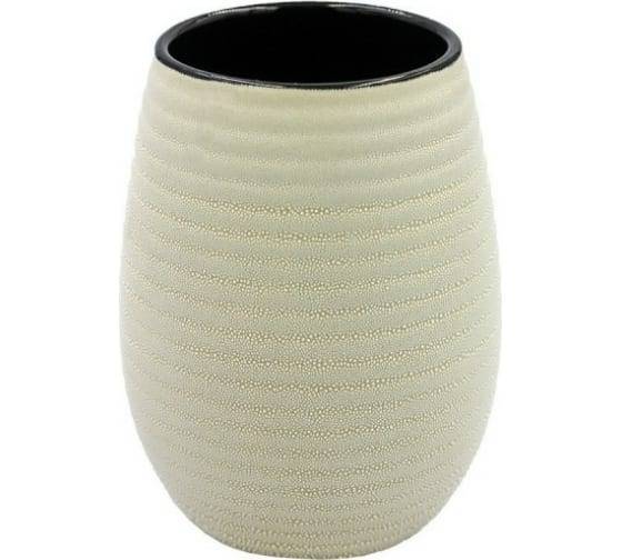 Стакан для зубных щёток Bath Plus Cappuccino W-CE1299A-TB бежевый, коричневый