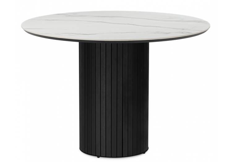 Стол Notta Гравент 625610 patagonoa bianco repose, черный 110x110x75