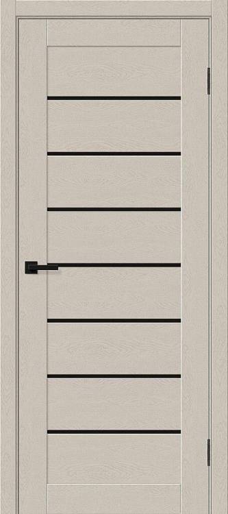 Межкомнатная дверь Bravo Браво-22 Black Shine полотно Cream Silkwood 800x2000