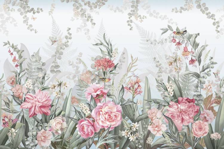 Фреска Ortograf Aurora 34105 Bouquet light Кракелюр Золото FK-G
