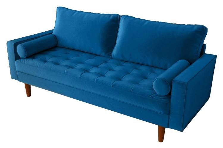 Диван Bradex Home Scott FR 0479 синий, трехместный