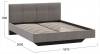 Кровать двуспальная Трия Элис TRI_263484 Мокко фото 3