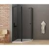 Душевое ограждение NEW TRENDY NEW SOLEO BLACK 100x80x195 K-0614 (черный) фото 2