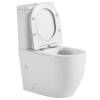 Унитаз компакт Black&White W-7789 7789W Безободковый Белый фото 2