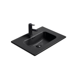 Раковина Gid Integrado 72208 Bm9060s 60 см, черная матовая