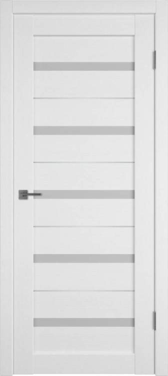 Межкомнатная дверь Владимирская Фабрика Дверей Atum Al 7 Snow стекло White Cloud SM 600x2000