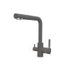 Смеситель для кухни Florentina Альдо 333.40H.2123.307 серый шелк