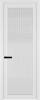 Межкомнатная дверь Profil Doors 1 AGP цвет профиля Вайт, стекло безопасное 6 мм мору осветленное 600x2000