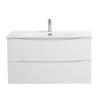 Тумба с раковиной BelBagno MARINO-CER-N 90 Bianco Lucido