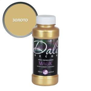 Эмаль перламутровая акриловая влагостойкая Dali Decor Magic золото 0.25 л