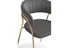 Стул Woodville Kamelia 15470 1 dark gray / gold фото 6