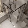 Душевой уголок Niagara Nova NG-6822-34BLACK профиль черный матовый, стекло прозрачное, 80x80x195 фото 5