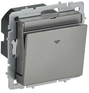 Выключатель карточный IEK Brite BR-V11-0-10-K46 сталь