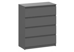 Комод Woodville Сибити 582750 графит серый 4 ящика