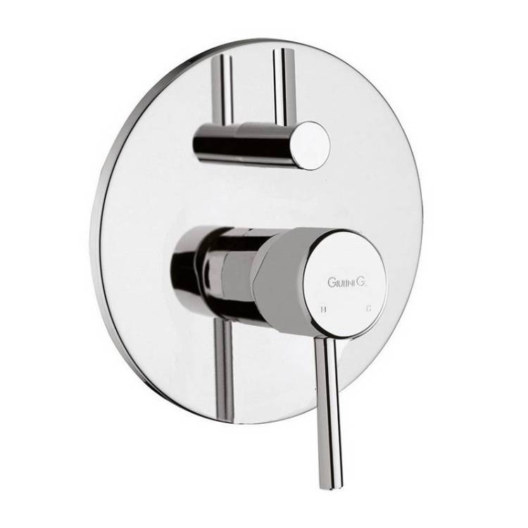 Смеситель для душа Giulini Futuro F6513-3 встраиваемый с переключателем на 3 потребителя хром